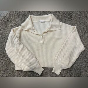 Double Zero Ivory Knit Sweater